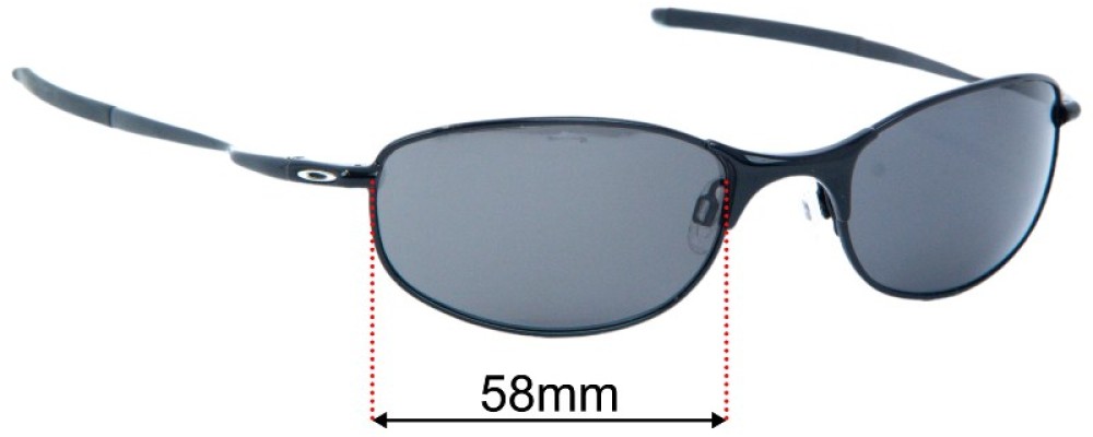 Replacement Lenses for Oakley Tightrope OO4040 58mm